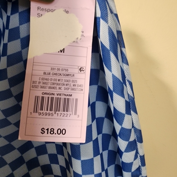 Wild and fable blue mesh mini skirt size M NWT - Picture 7 of 12